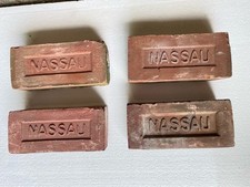 Vintage NASSAU Brick Co. Clay Bricks (Lot of 4), Unused picture