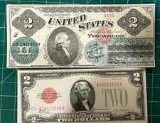 Reproduction Set $2 Bills 1862-1995 USA Banknotes 19 Diff Dates/Types See Below picture