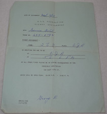 United Jewish Appeal 1975 UJA New York City Labor Strike Picket Assignment picture