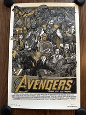 Avengers Age of Ultron Gold Variant Mondo 24x36 Poster Tyler Stout Limited Print picture