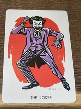 1966 N.P.P.I. WHITMAN BATMAN CARD GAME BATMAN ROOKIE YEAR THE JOKER CARD RARE picture