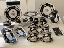 Reichenbach Vintage 33pc Porcelain Dessert Serving Set With Tea Set-see Details picture