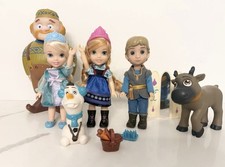 *HTF* Anna and Elsa YouTube Famous Frozen Petite Princess Dolls with Kristoff picture