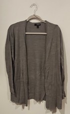a.n.a Gray Open Front Cardigan – Women’s Small – Lightweight Knit Layering Sweat picture
