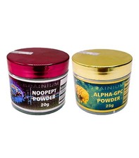 BRAINIUM - Noopept 20g / Alpha-GPC 25g - Nootropics Brain Bundle picture