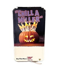 Vintage Miller High Life Chill A Miller Halloween Cardboard Beer Display Sign picture