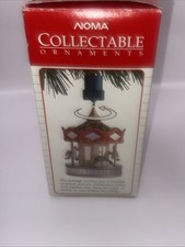 Vtg 1989 NOMA Ornamotion Rotating Carousel Christmas Ornament Merry Go Round picture
