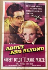 Eleanor Parker Taylor ABOVE & BEYOND 1952 27x41 Org Movie Poster 2820 picture