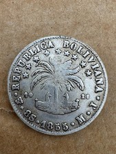Republica Boliviana Coin 8 sol 1855 M picture