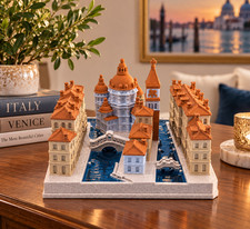 Venice Italy Canal City 3D Printed Model, Venetian Architecture, Italian Home De picture