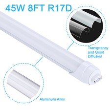 T8 8FT R17D HO Led Tube Light 8' Led Bulbs 65W 45W 8Foot Led Shop Light 6000K picture
