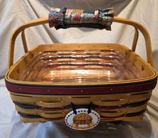 1998 Longaberger Handwoven All American Basket handle pad, Protector, Medallion  picture