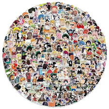 Anime Stickers 100 Pack Mixed Genre Animation Variety Set Generic Assortment -US picture