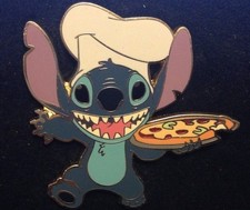 Disney Lilo and Stitch DLR Stitch Pizza Dining With Character Passholder pin picture