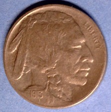 1913-D Type I Buffalo Nickel XF Condition but you grade it - Full Horn picture