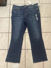 NWT Maurices Everflex High Rise Baby Boot Blue Denim Jeans Womens 22W Regular picture
