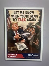 ”Custom ACEO American 🇺🇸 Donald  Trump Let Me Know When Your Ready picture