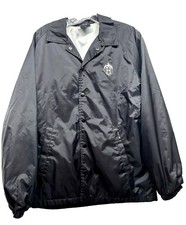 Huf Skateboards Thrasher Men's Small Coach's Black Satin Windbreaker Jacket (UB) picture