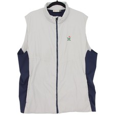 KJUS Men Radiation Vest Mens Size XXL Gray Navy Blue Golf Lightweight Full Zip picture