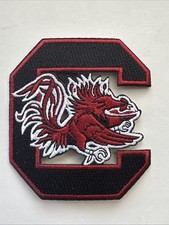 USC South Carolina Gamecocks Vintage Embroidered Iron On Patch  3” X 2.75” picture