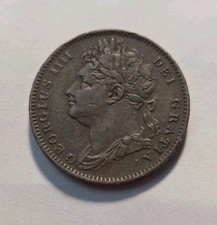 1826 Great Britain Farthing George IIII World Coin picture