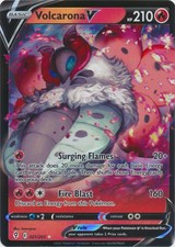 Holo Volcarona V 021/203 Ultra Rare SWSH07: Evolving Skies picture