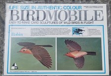 1977, ROBIN, EUROPEAN SERIES #5, BIRDMOBILE, CARD SCULPTURE, 14.5cm X 22.5cm picture