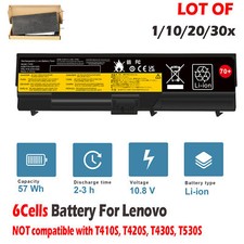 ✅LOT 1-30x Battery For Lenovo ThinkPad T430 T420 W530 T530 L530 0A36303 57Wh 70+ picture