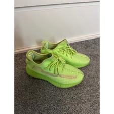 Adidas Yeezy Boost 350 V2 Glow Neon Green Sneakers EG5293 Womens 6 picture