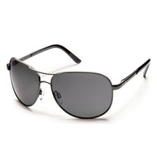Suncloud Optics Pilot Sunglasses by Smith(Gun Metal Silver,Smoke Gray Polarized) picture