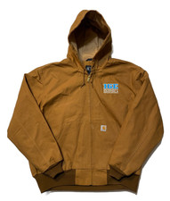 Vintage Carhartt Jacket Mens 2XL Brown J131 Duck Active Canvas Thermal Insulated picture