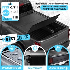 6.9FT Hard Low Profile Tonneau Cover For 2020-26 Silverado / Sierra 2500 3500 HD picture