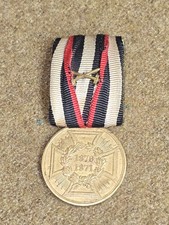 German 1870-1871 War Commemorative Medal with Swords. picture