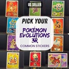Pick Your - Pokémon Evolutions 3R Sticker [commons] OVER +180 TO CHOOSE FROM picture