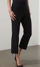NWT CHICOS SO SLIMMING JULIET STRAIGHT CROP PANTS BASIC BLACK SZ 3 16 XL $74 picture