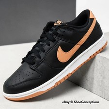 Nike Dunk Low Retro Black Amber Brown White DV0831-004 Men's Sizes NEW picture