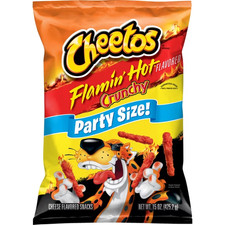 Cheetos Crunchy Cheese Flavored Snacks Flamin Hot Party Size 15 oz Bag picture