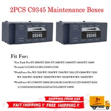 2x C9345 Maintenance Box Waste Ink Tank for Epson ET-5880 ET-5850 WF7820 ET-8550 picture