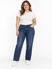 Lee Women’s Jeans Size 12 Short Petite Relaxed Fit Straight Leg Mid Rise picture