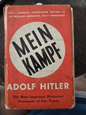 Mein Kampf, US First Edition 1939 Fully Annotated Hard Cover Dust Jacket picture