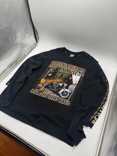 Vintage Faded And Distressed Thrashed Biker Longsleeve Tshirt  picture