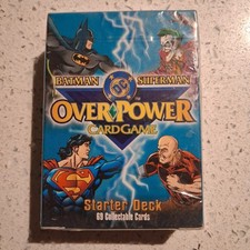 SEALED 1996 Fleer DC OverPower Batman Superman OverPower Card Game Starter Deck picture