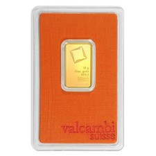 10 Gram Valcambi .9999 Fine Gold Bar in Assay picture