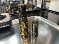 Fk Irons Flux Max 3.2 Stroke Golden Dragon Tattoo Machine + 2 Powerbolt II Batts picture