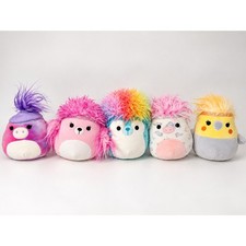 Squishmallows Squish-Doo Lot of 5 Plush Fuzzy Hair Collectible Stuffed Animals picture