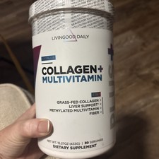 Livingood Daily Collagen+ Multivitamin 4 In 1 Vanilla 30 Servings Exp 9/28 picture