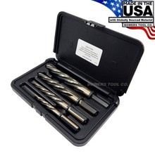 Norseman Hi-Tungsten Car Reamer Bit Set 4pc 3/8 to 3/4