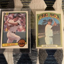 1983 Donruss Wade Boggs & 1973 Topps Carl Yastrzemski #33 picture