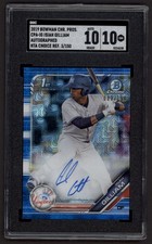 2019 Isiah Gilliam Bowman Chrome Blue Mojo Refractor Auto /150 SGC 10/10 G1102 picture