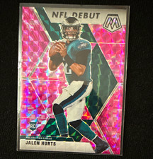 Panini 2020 Mosaic Jalen Hurts NFL Debut Camo Pink Prizm Rookie #265 picture